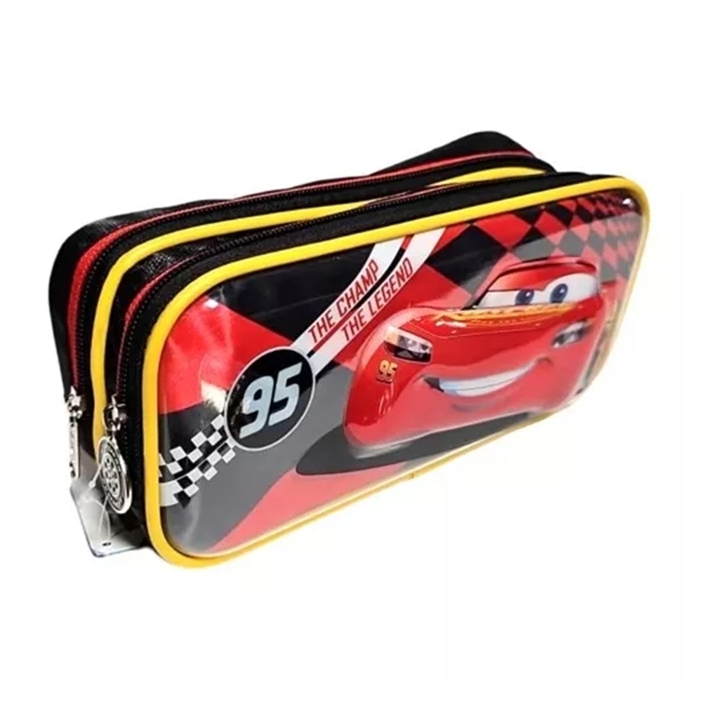 Lapicera Escolar Doble Cierre Ruz Disney Cars Rayo Mcqueen 174607 CHAMP