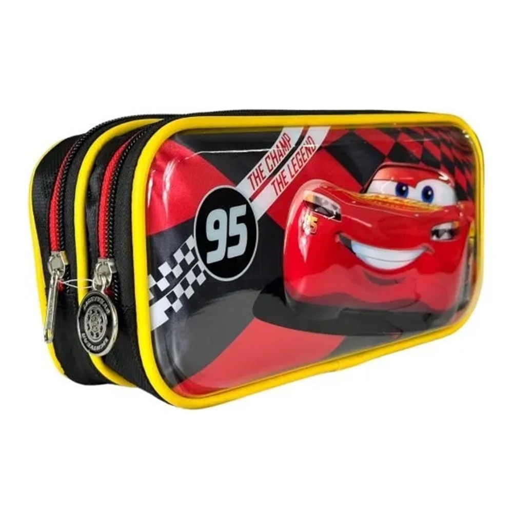 Lapicera Escolar Doble Cierre Ruz Disney Cars Rayo Mcqueen 174607 CHAMP