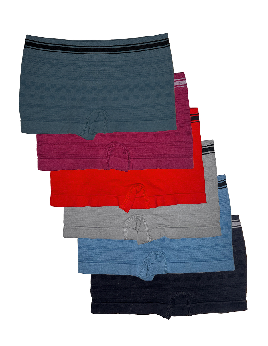 Paquete 6 Boxers Niño Con Divertidos Diseños Teen Sport Pack Incluye 6 Diferentes Colores