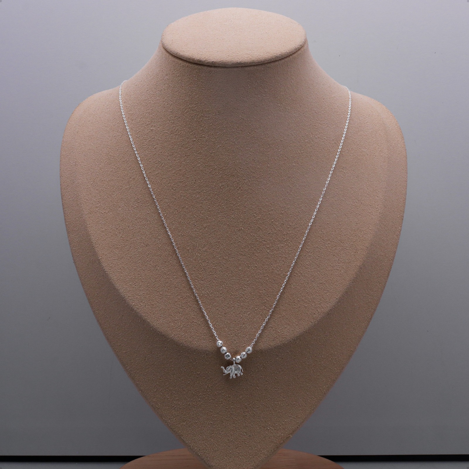 Collar Semanario Con Medalla / Dije Elefante Plata Ley 925