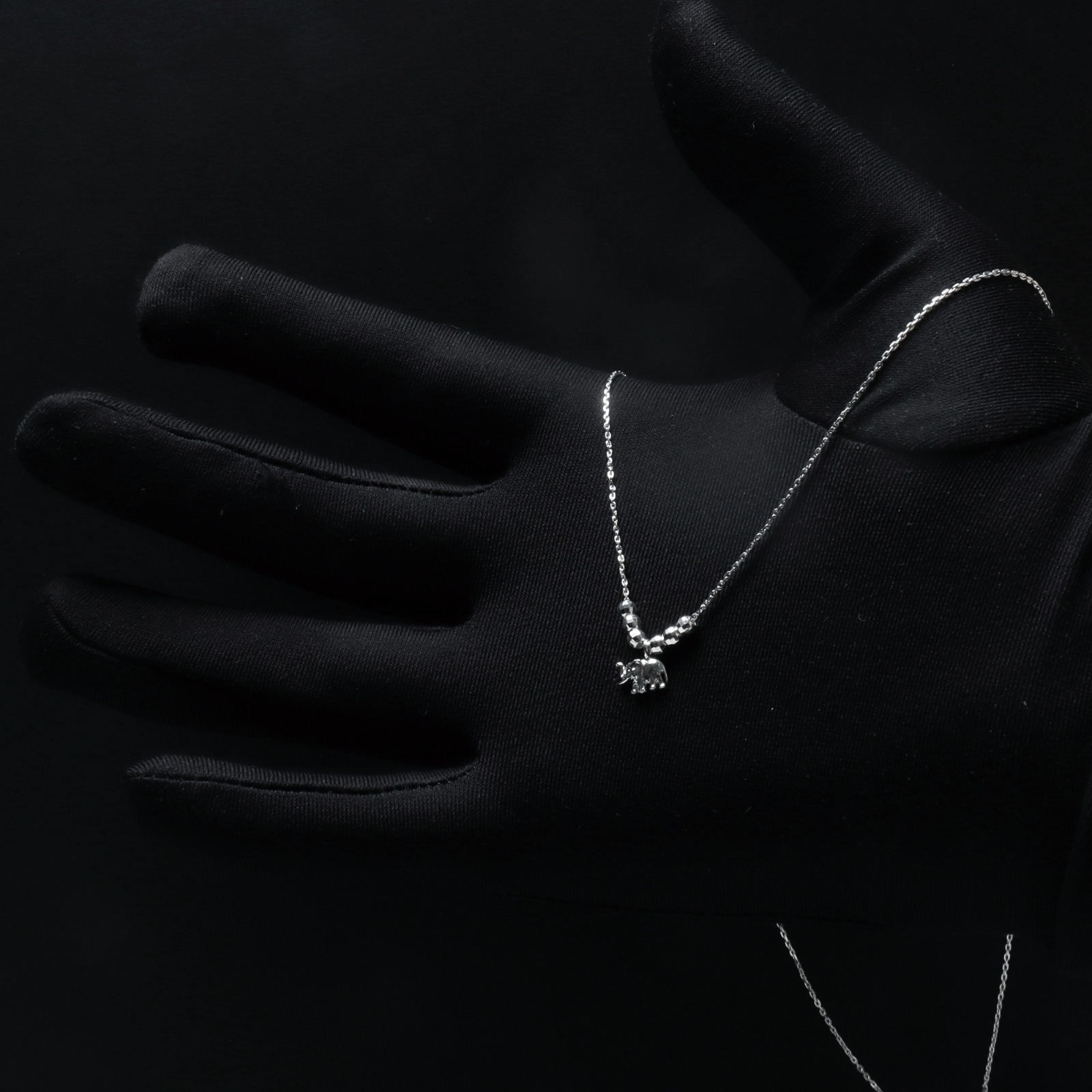 Collar Semanario Con Medalla / Dije Elefante Plata Ley 925