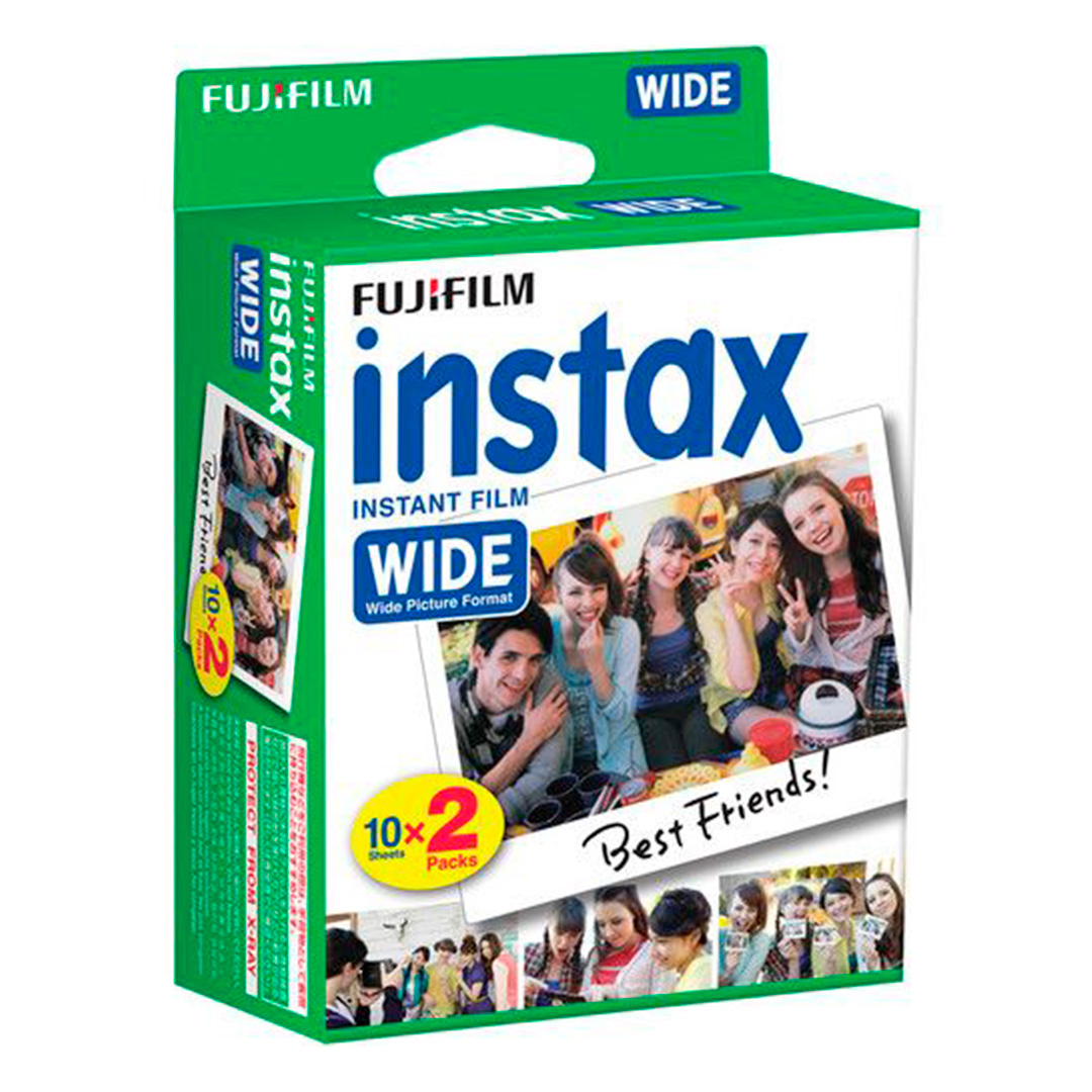 Cartucho Fujifilm Instax Wide ISO 800 Twin Pack 20 Fotos