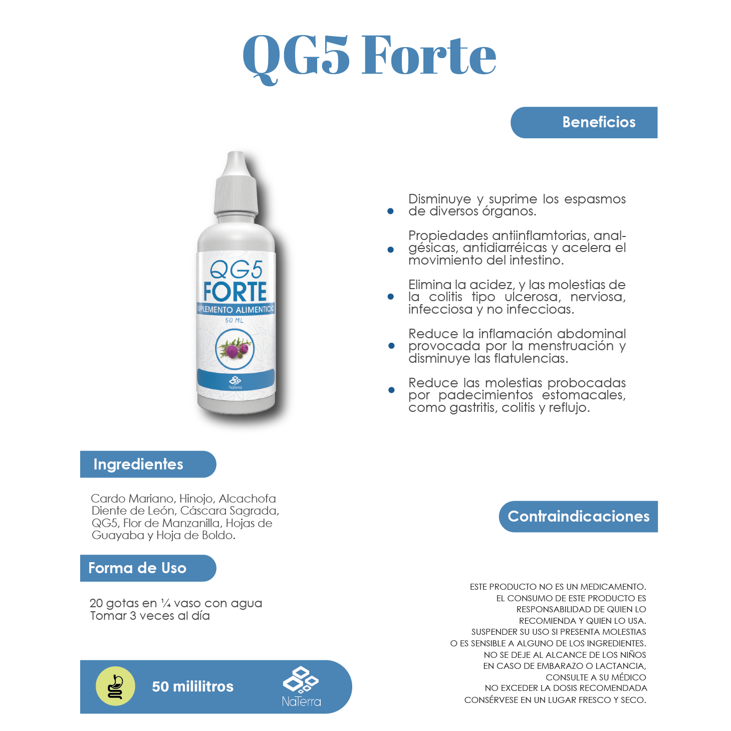 QG5 Forte Gotas NaTerra 50ml