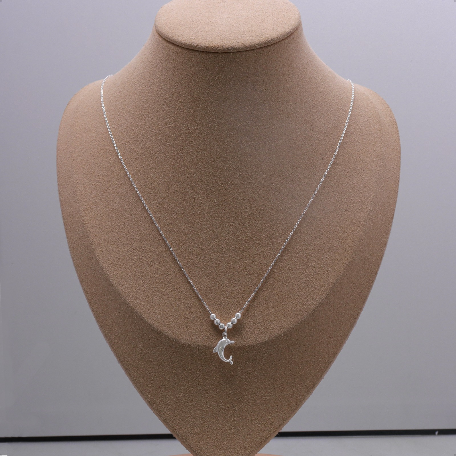 Collar Semanario Con Medalla / Dije Delfín Plata Ley 925
