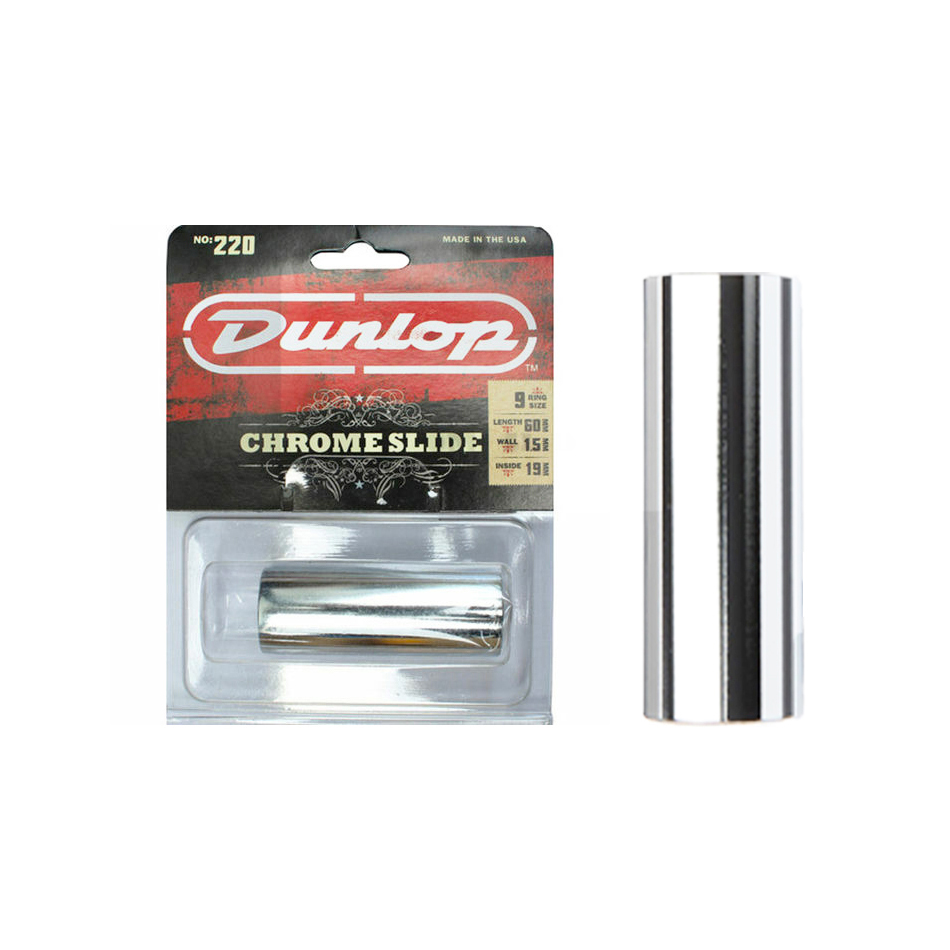 Slide Dunlop 220SI de Acero Cromado P/Guitarra