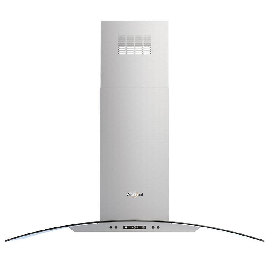 Campana Whirlpool de Isla 100 cm con vidrio Acero Inoxidable WHI9910S
