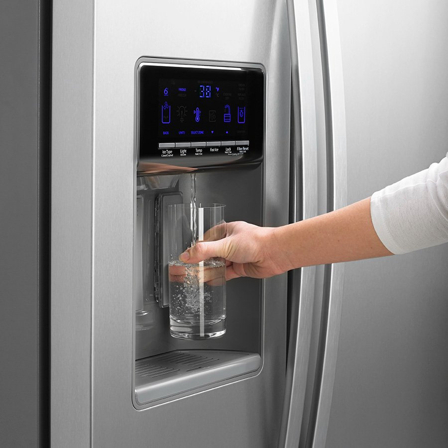 Refrigerador Whirlpool Side by Side 21 p³ Acero Inoxidable WD1006S