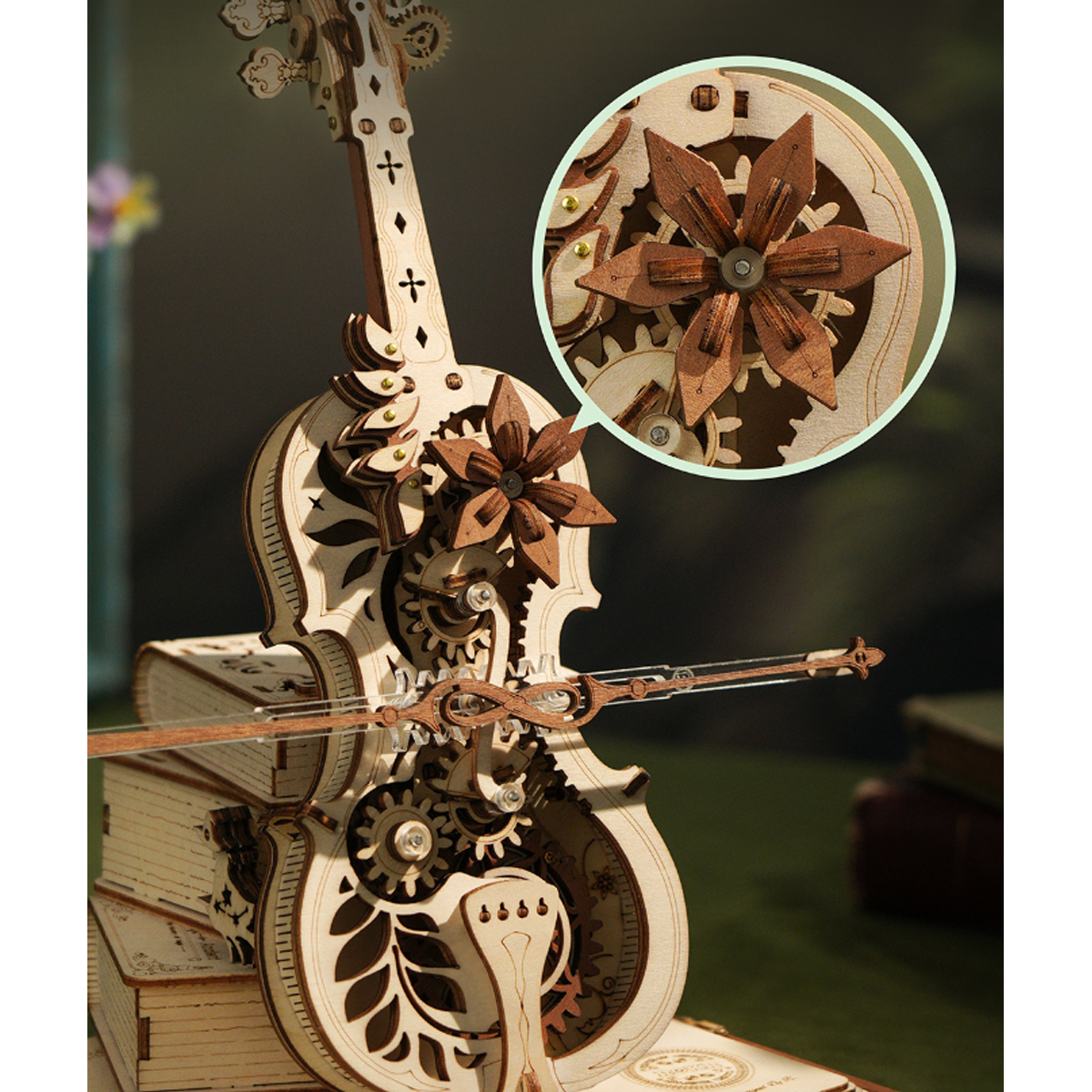 Rompecabezas 3D Madera Violonchelo Mágico AMK63.