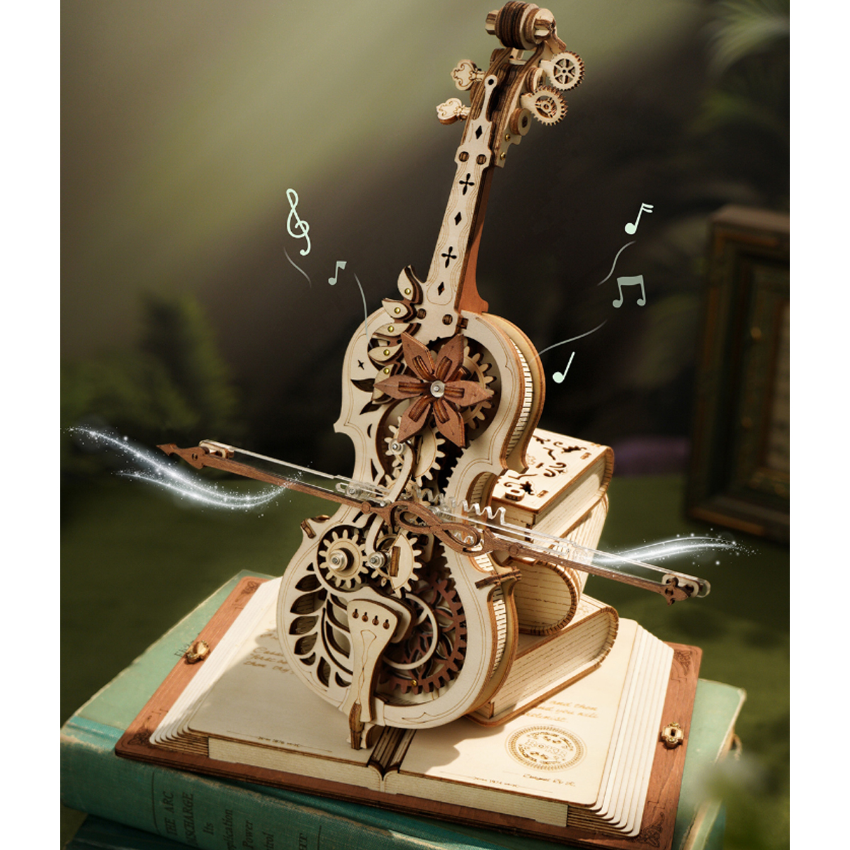 Rompecabezas 3D Madera Violonchelo Mágico AMK63.