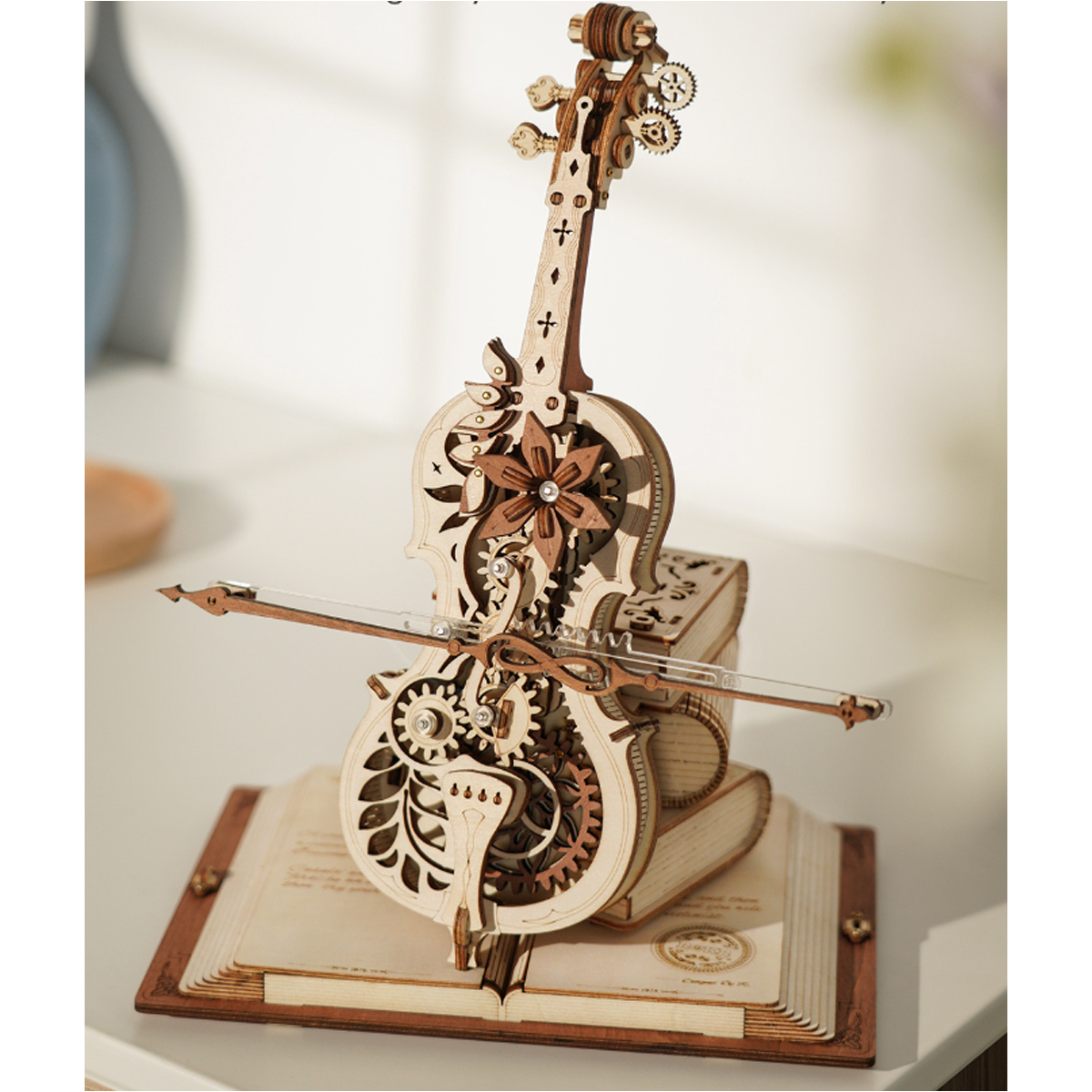 Rompecabezas 3D Madera Violonchelo Mágico AMK63.