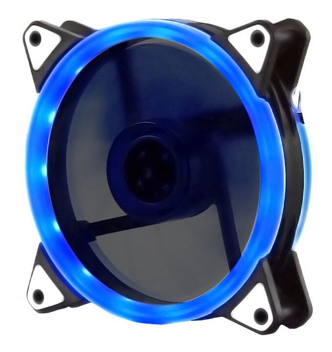 Kit De 3 Ventiladores Pc,120mm 1200rpm Disipador Rgb AZUL