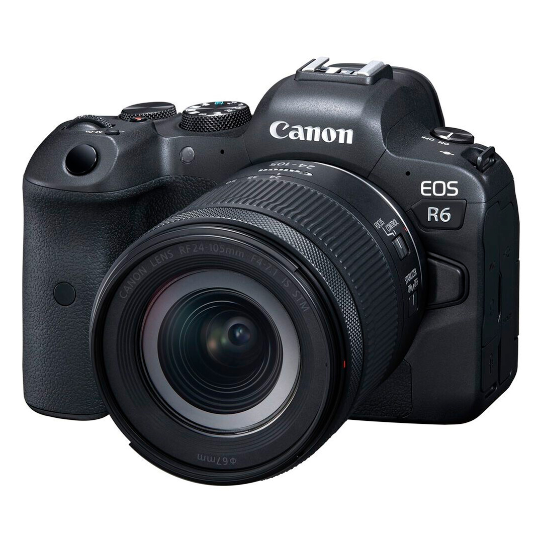 Cámara Canon EOS R6 con lente RF24-105mm F4-7.1 IS STM mirrorless