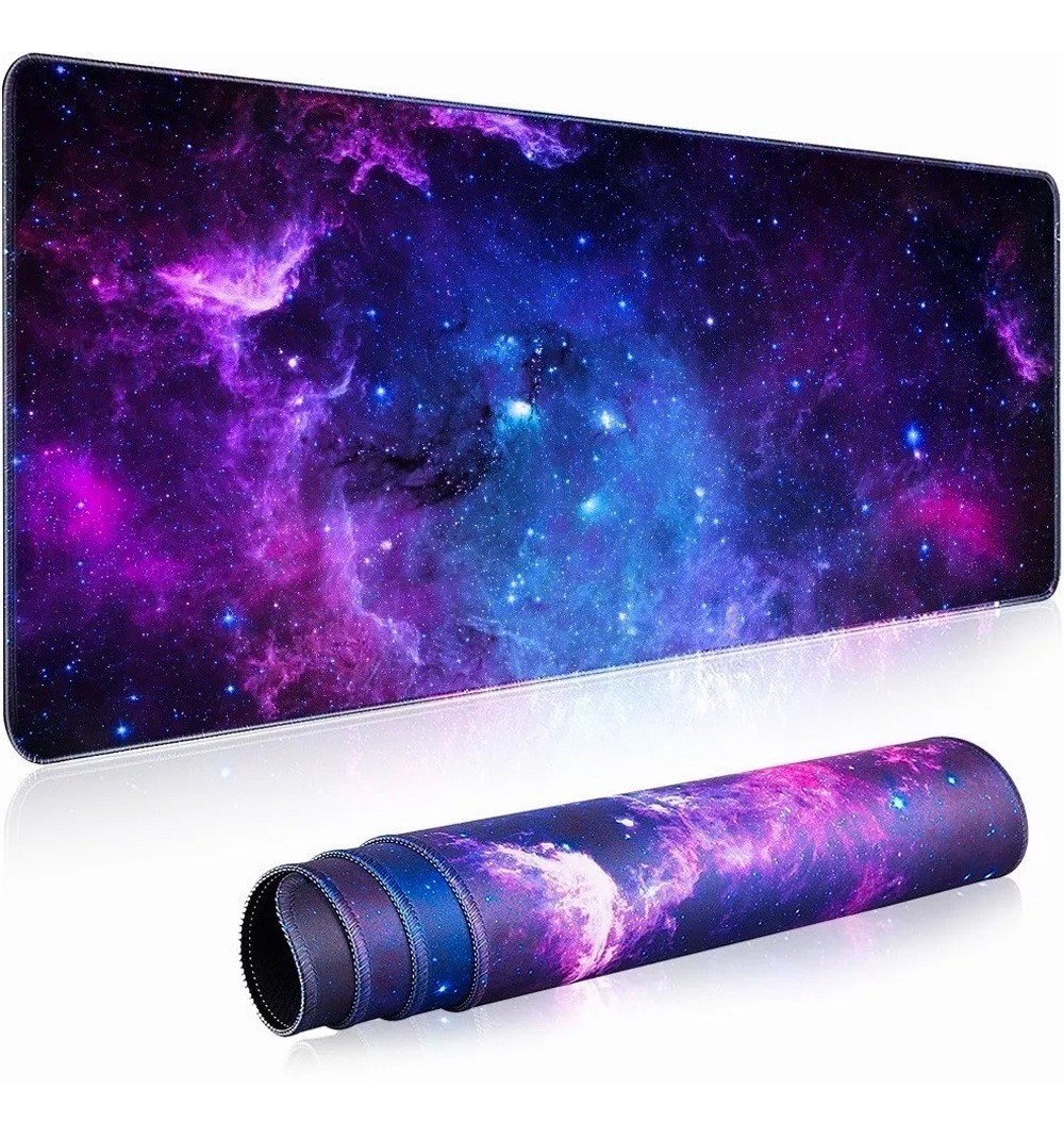 Pad Gamer Alfombrilla Ratón 80x30cm Profesional Galaxia