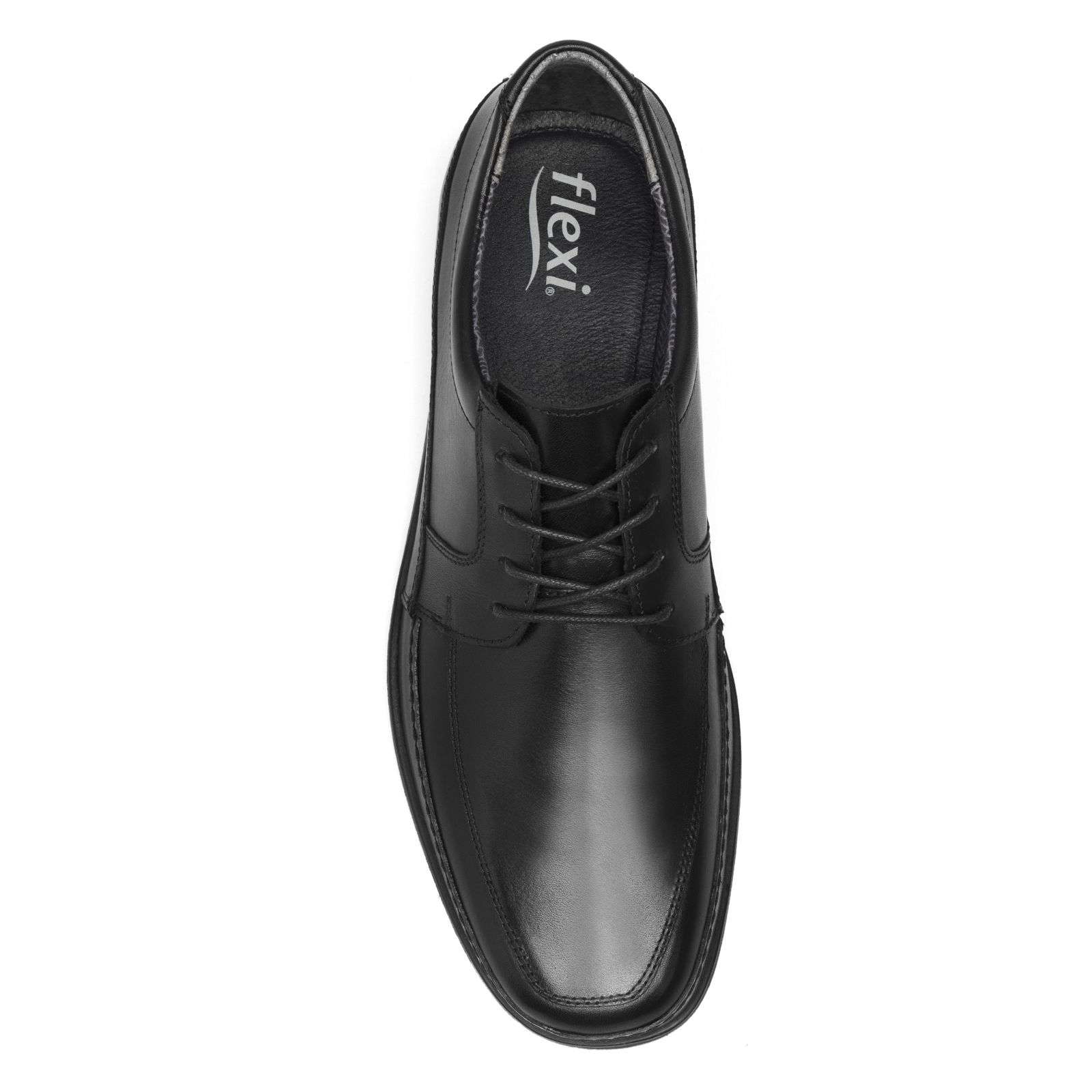 Zapato Negro Flexi Para Hombre Semi Vestir Clasicos 413702