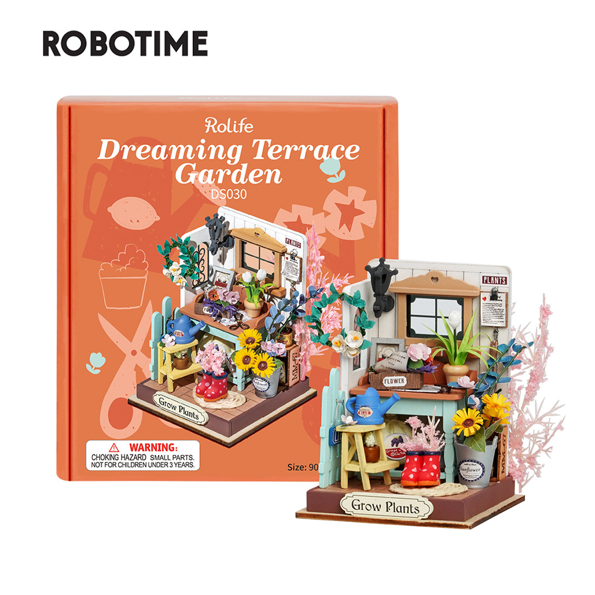 Casa Miniatura Jardín De Terraza Bricolaje Robotime 
