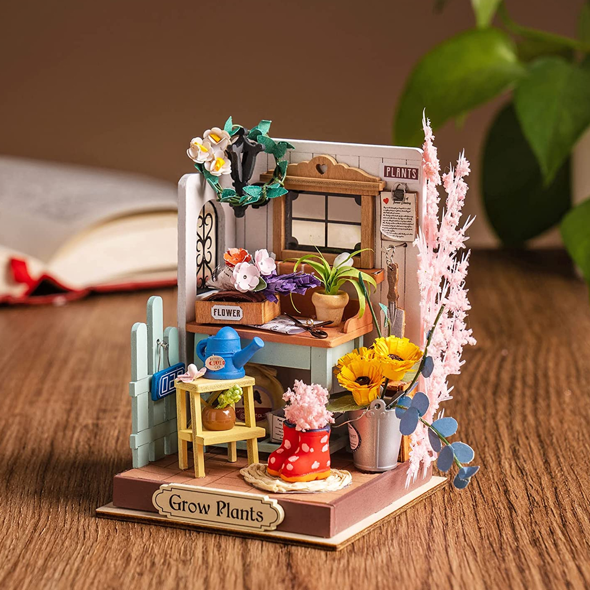 Casa Miniatura Jardín De Terraza Bricolaje Robotime 