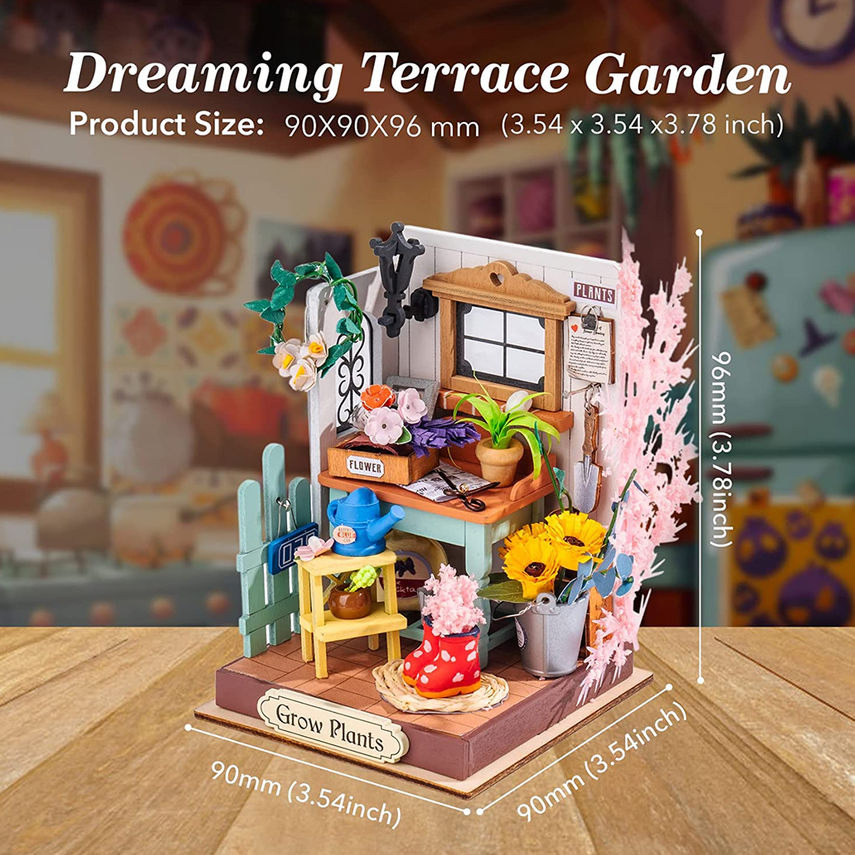 Casa Miniatura Jardín De Terraza Bricolaje Robotime 