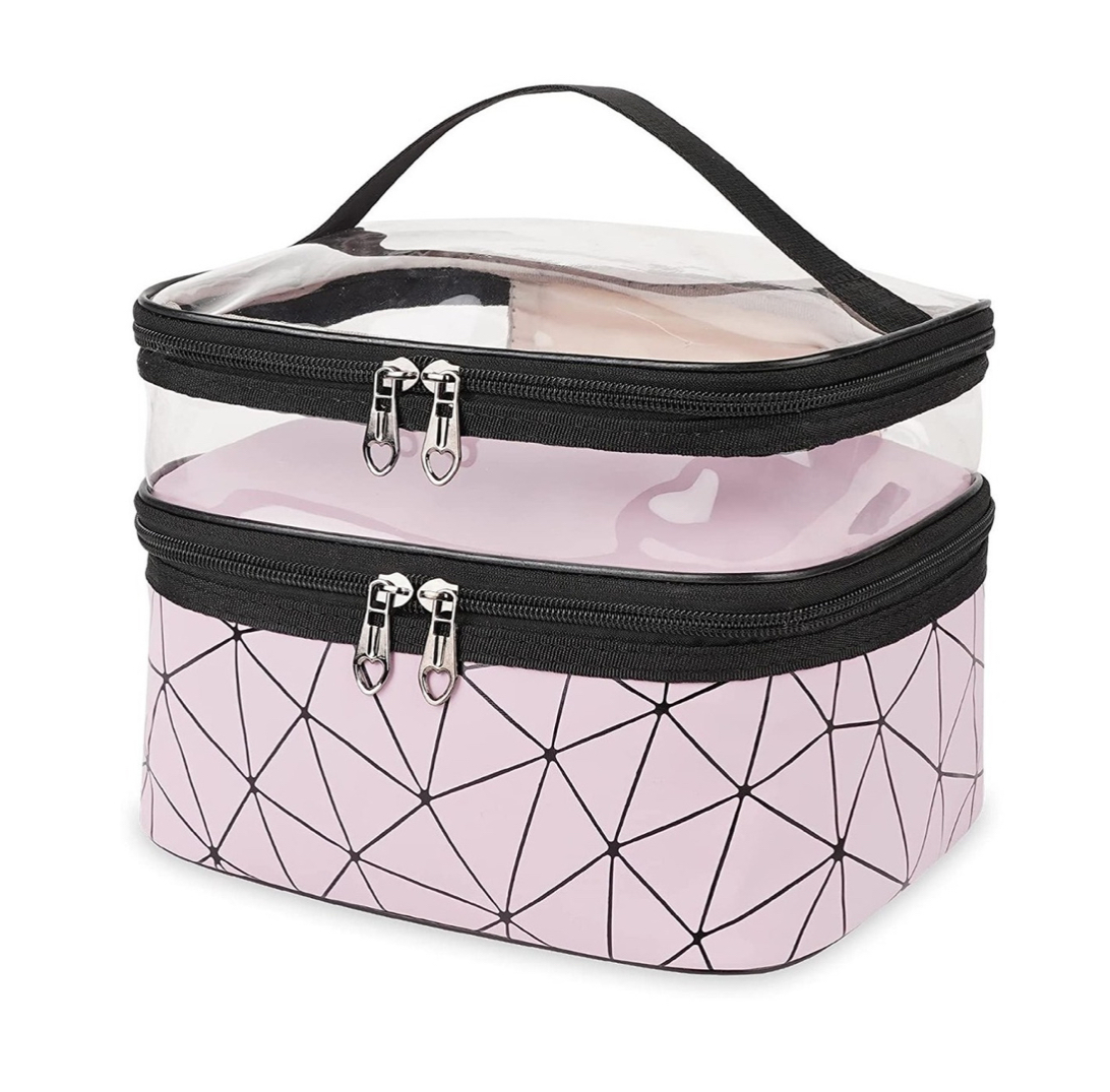 Bolsas De Maquillaje,bolsa De Cosméticos De Viaje Portátil Rosa Claro