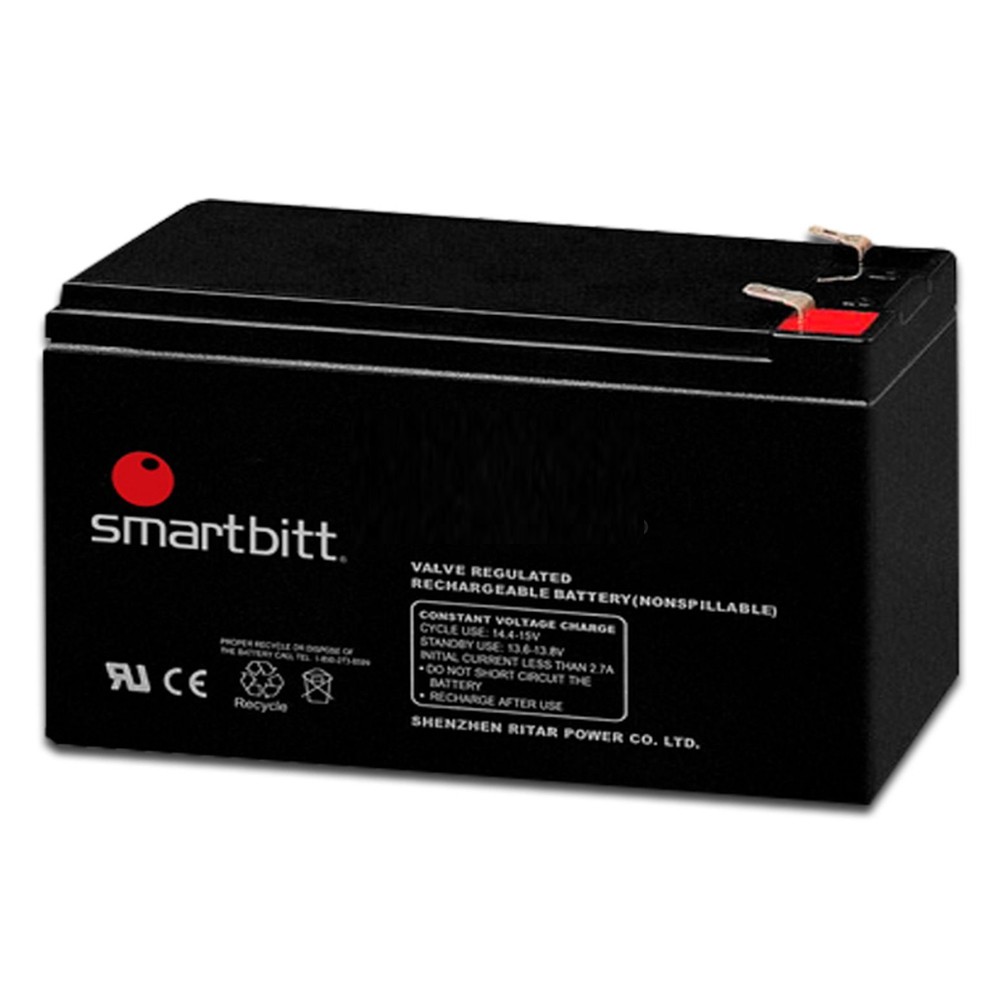 BATERIA RECARGABLE SMARTBITT SBBA12-7 12V / 7AH PARA NO BREAK COMPATIBLE CON SBNB750, SBNB1200, SBNB1800, SBNB1200SI, SBNB2200PROII Y SBNB3200PROII