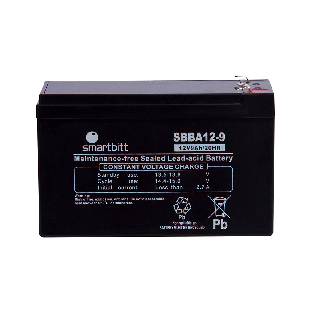 BATERIA RECARGABLE SMARTBITT SBBA12-9 12V / 9AH PARA NO BREAK COMPATIBLE CON SBNB750 SBNB900LCD SBNB1000 SBNB1200 SBNB2200PROII Y SBNB3200PROII