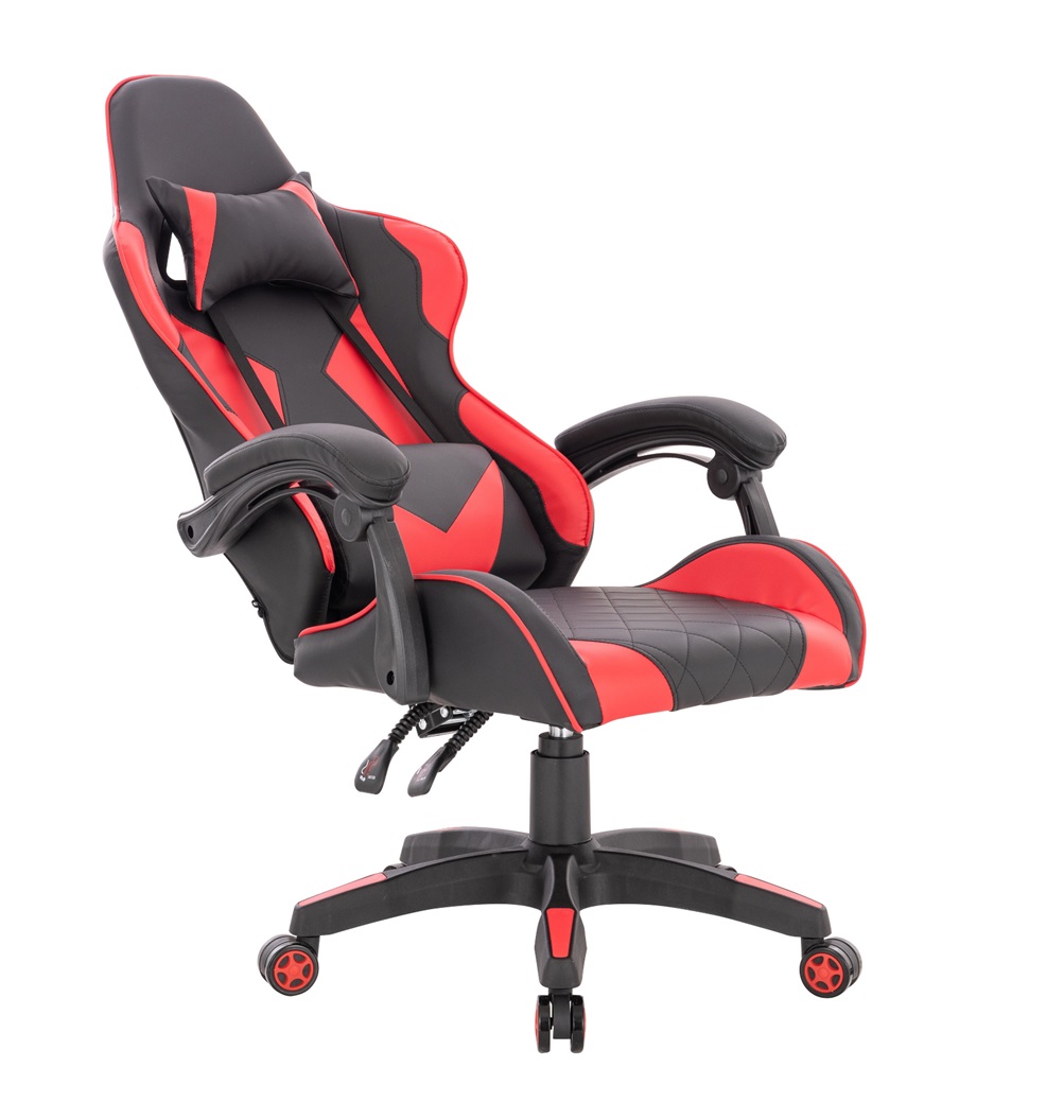 Silla Gamer EL-GC01 NR acolchonada forrada en PU ercgonomica con brazos de altura regulable