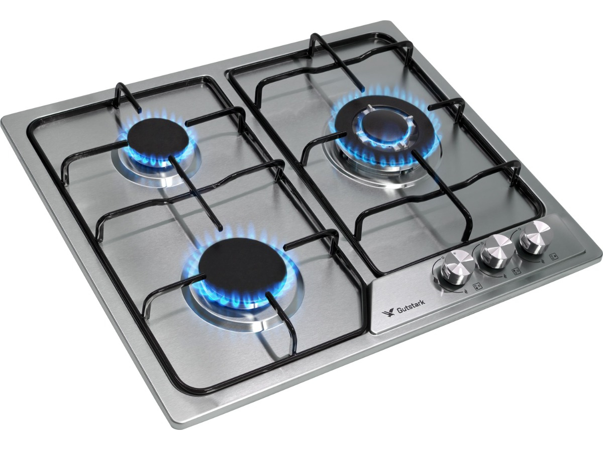 Parrilla 3 Quemadores Acero Inoxidable Templado