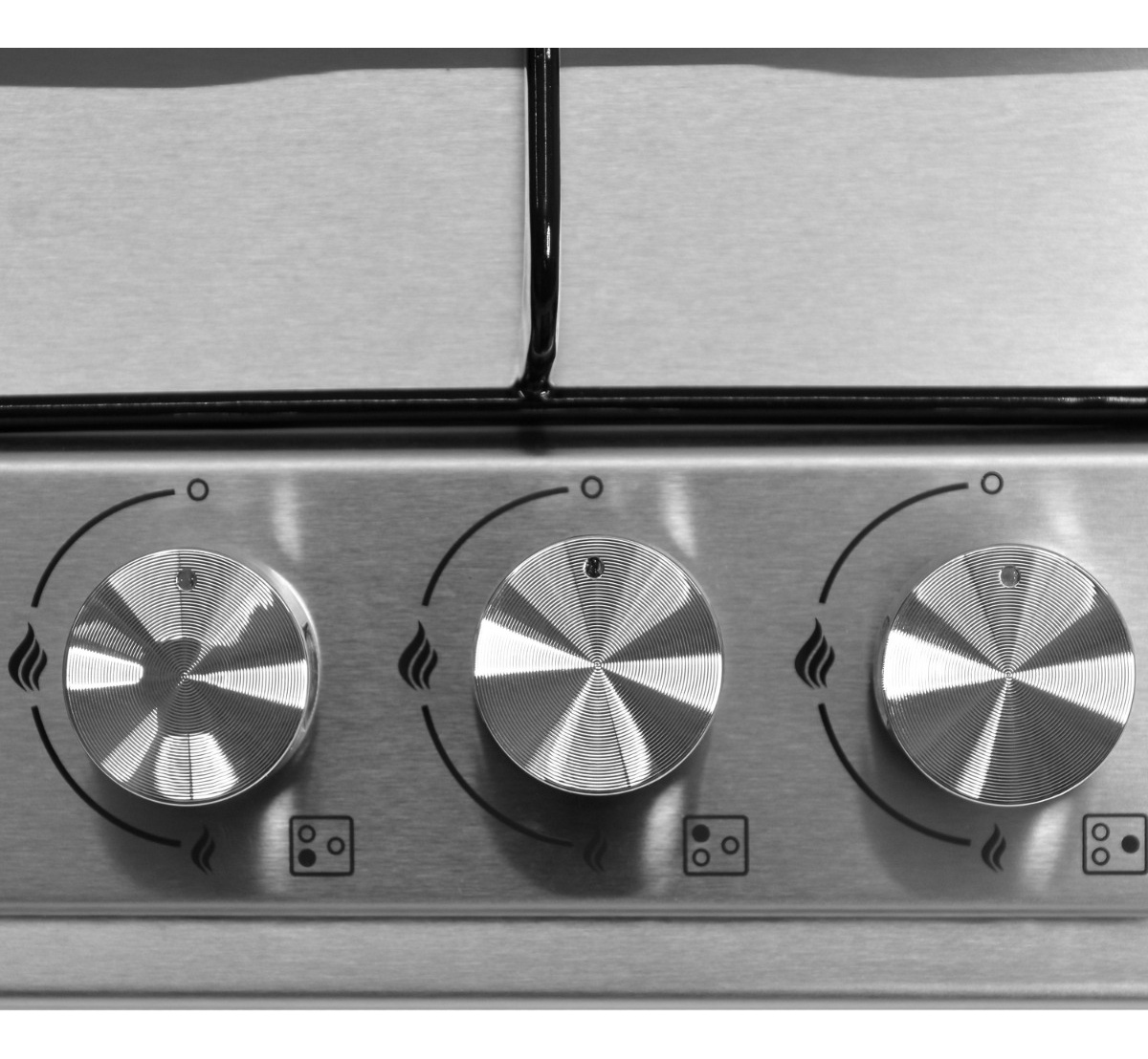 Parrilla 3 Quemadores Acero Inoxidable Templado