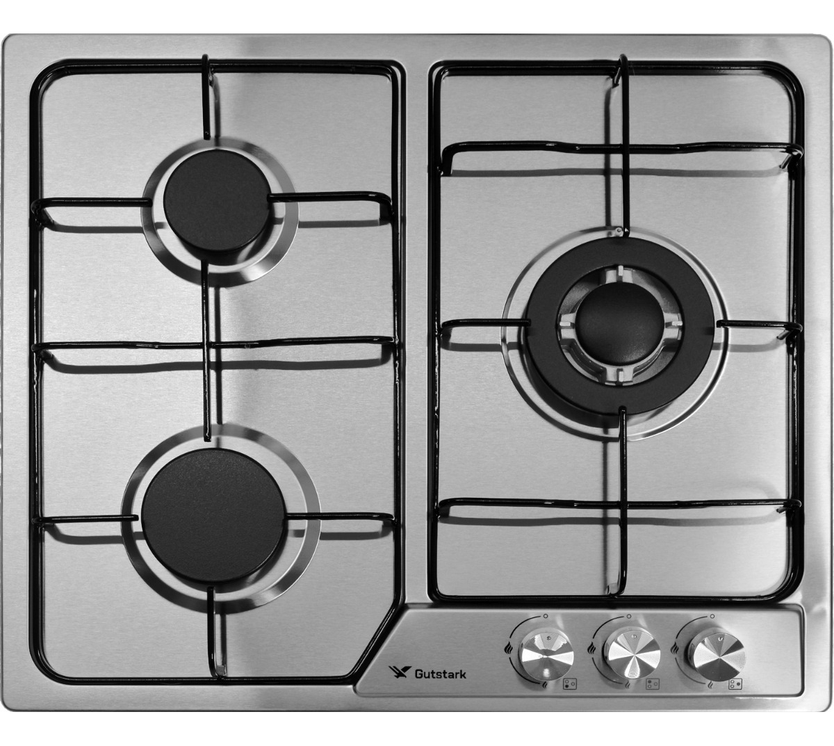 Parrilla 3 Quemadores Acero Inoxidable Templado