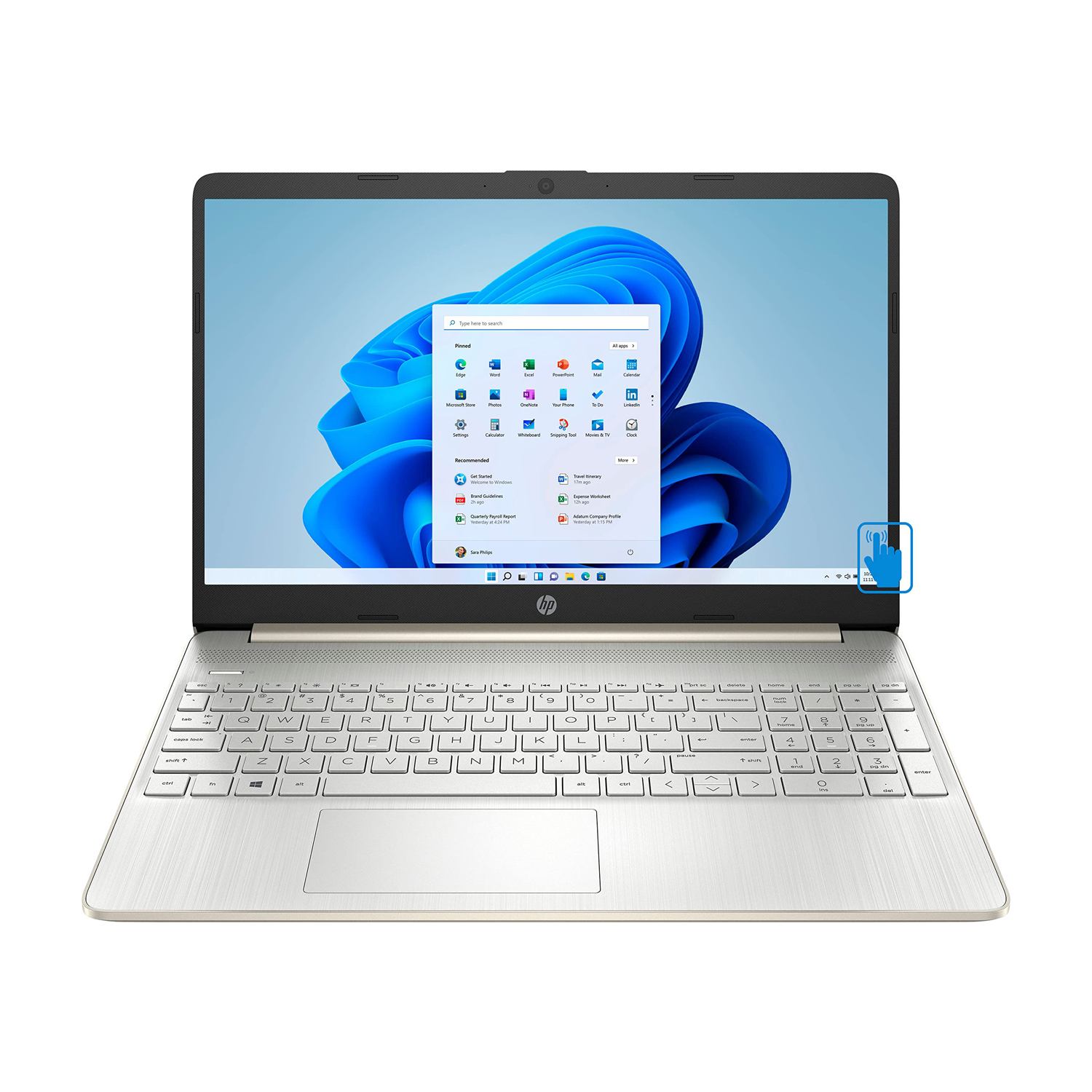 HP (15-DY2073DX) 15.6" TOUCH i7-1165G7 16GB 512GB SSD W11 PLATA