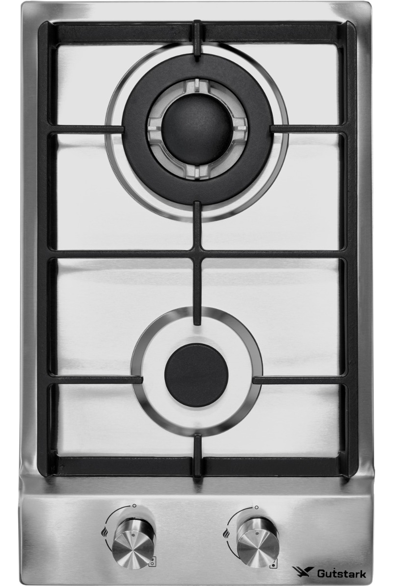 Parrilla De Gas Empotrable 2 Quemadores Acero Inoxidable