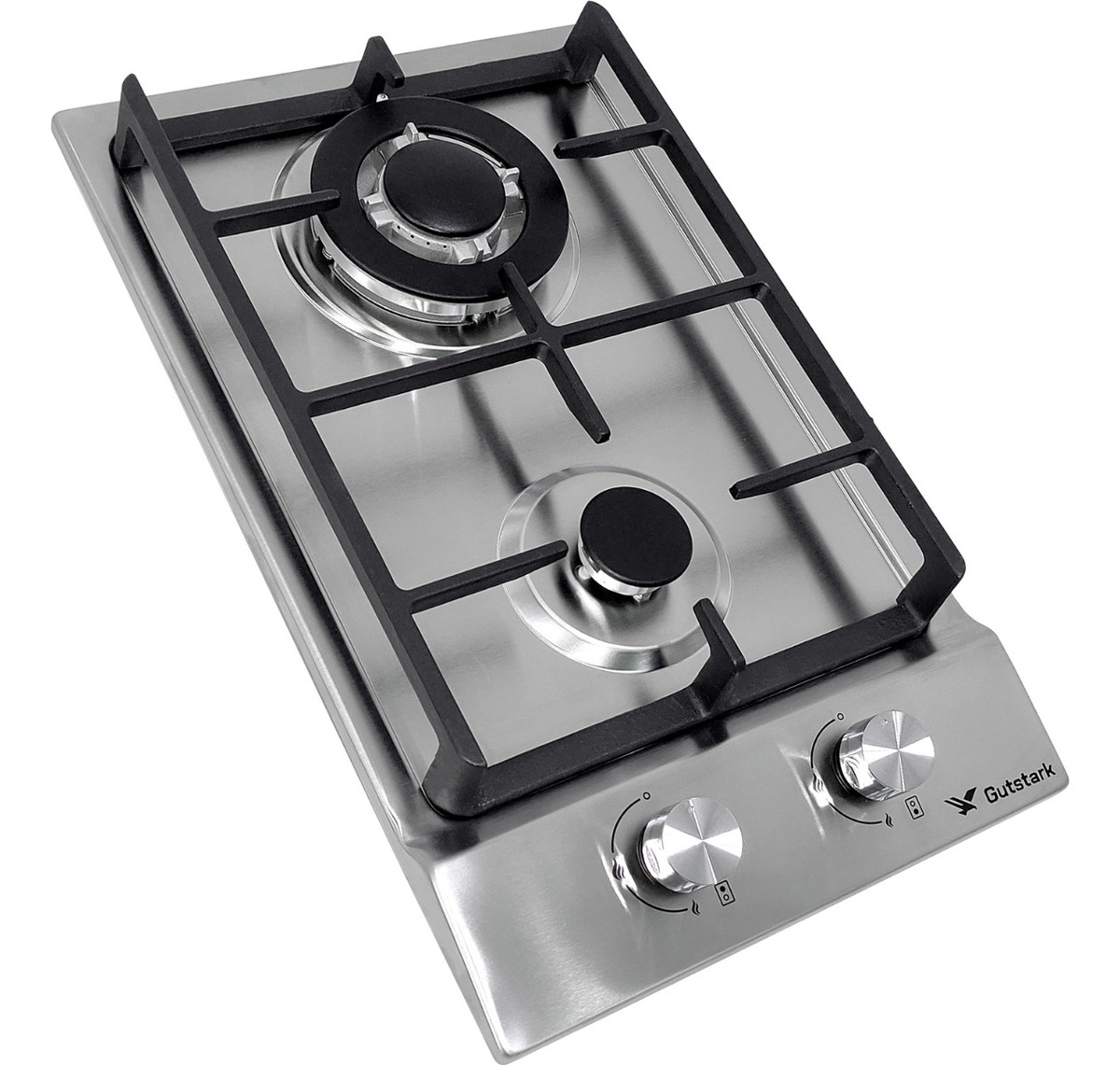 Parrilla De Gas Empotrable 2 Quemadores Acero Inoxidable