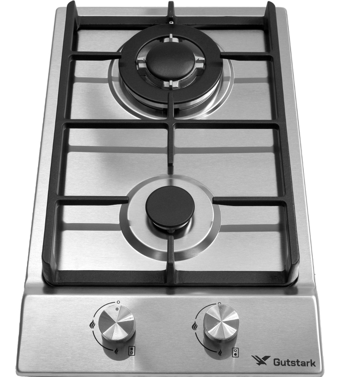 Parrilla De Gas Empotrable 2 Quemadores Acero Inoxidable