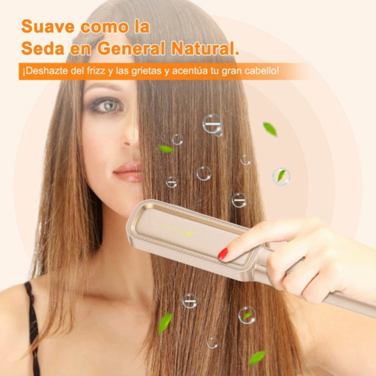 Cepillo Alaciador/rizos Electrico De Aire Caliente 110-220v