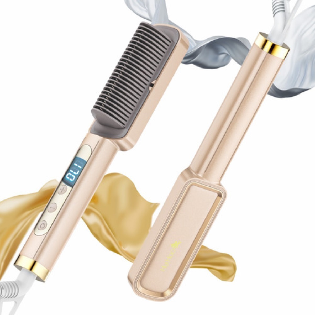 Cepillo Alaciador/rizos Electrico De Aire Caliente 110-220v