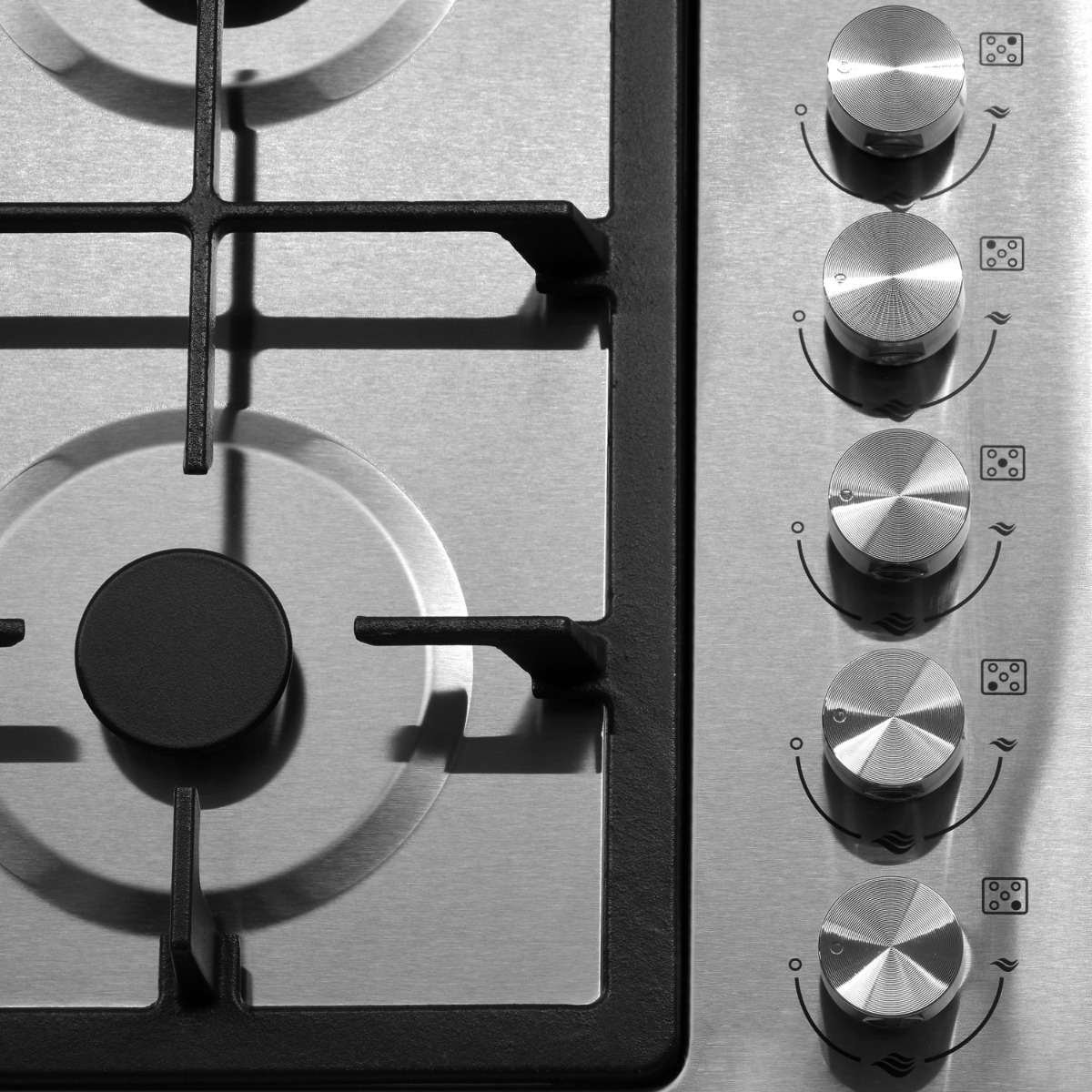 Parrilla 5 Quemadores Acero Inoxidable 