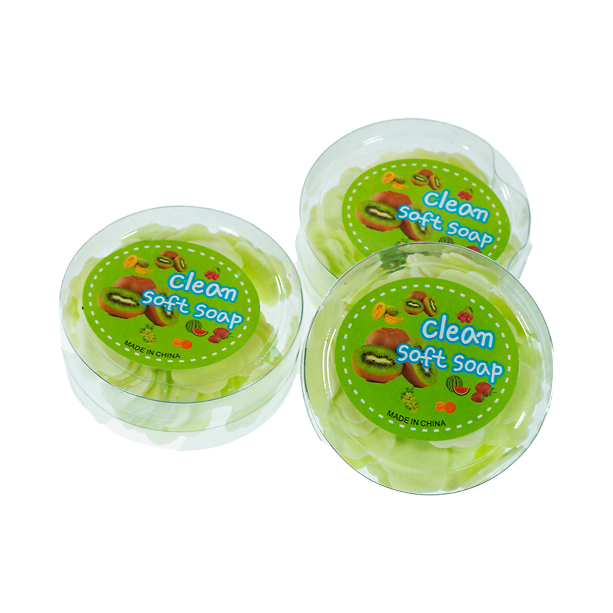 Láminas De Jabón Para Manos Papel Jabon Portátil 6pzs Kiwi