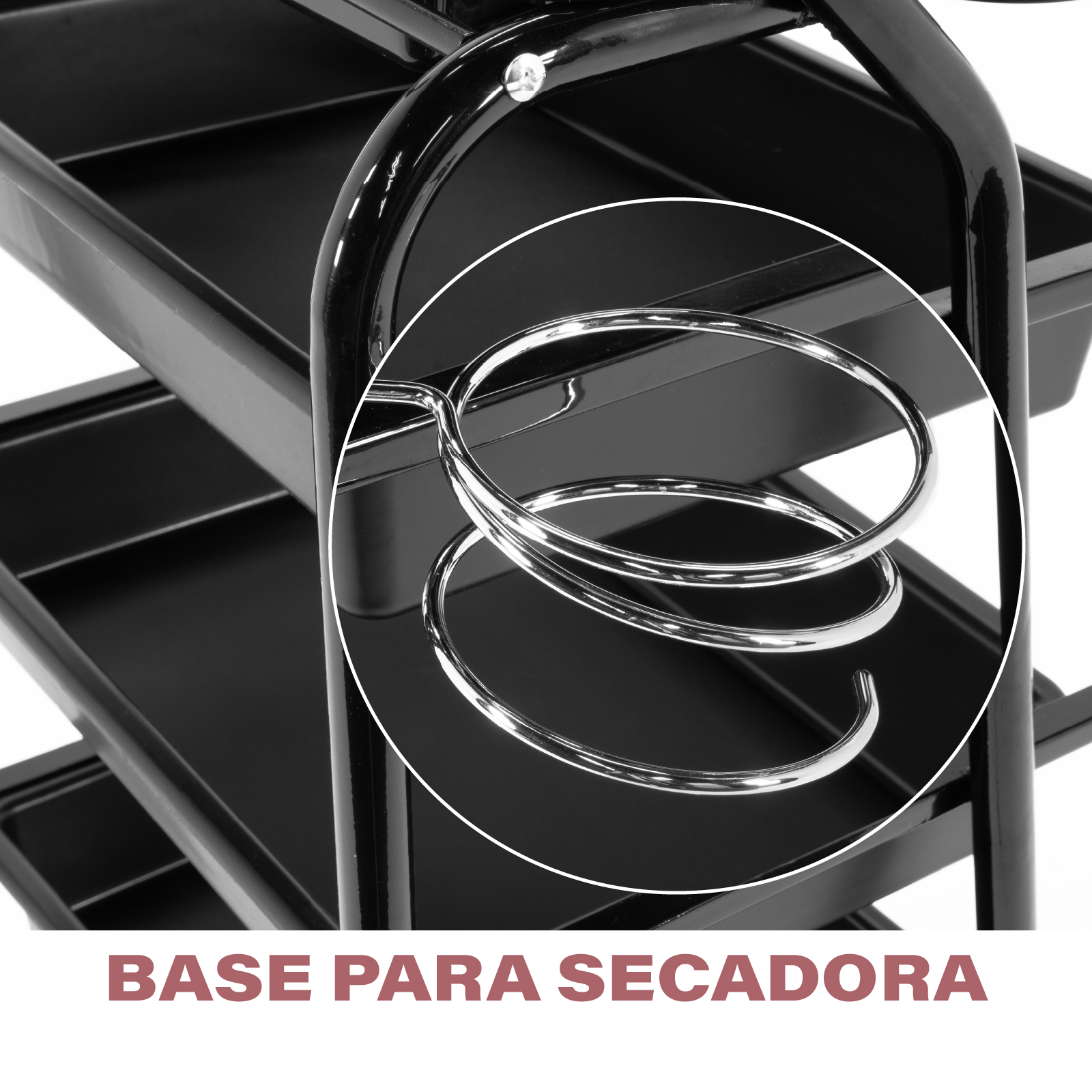 Carrito Auxiliar con Ruedas para Estética y Peluquería