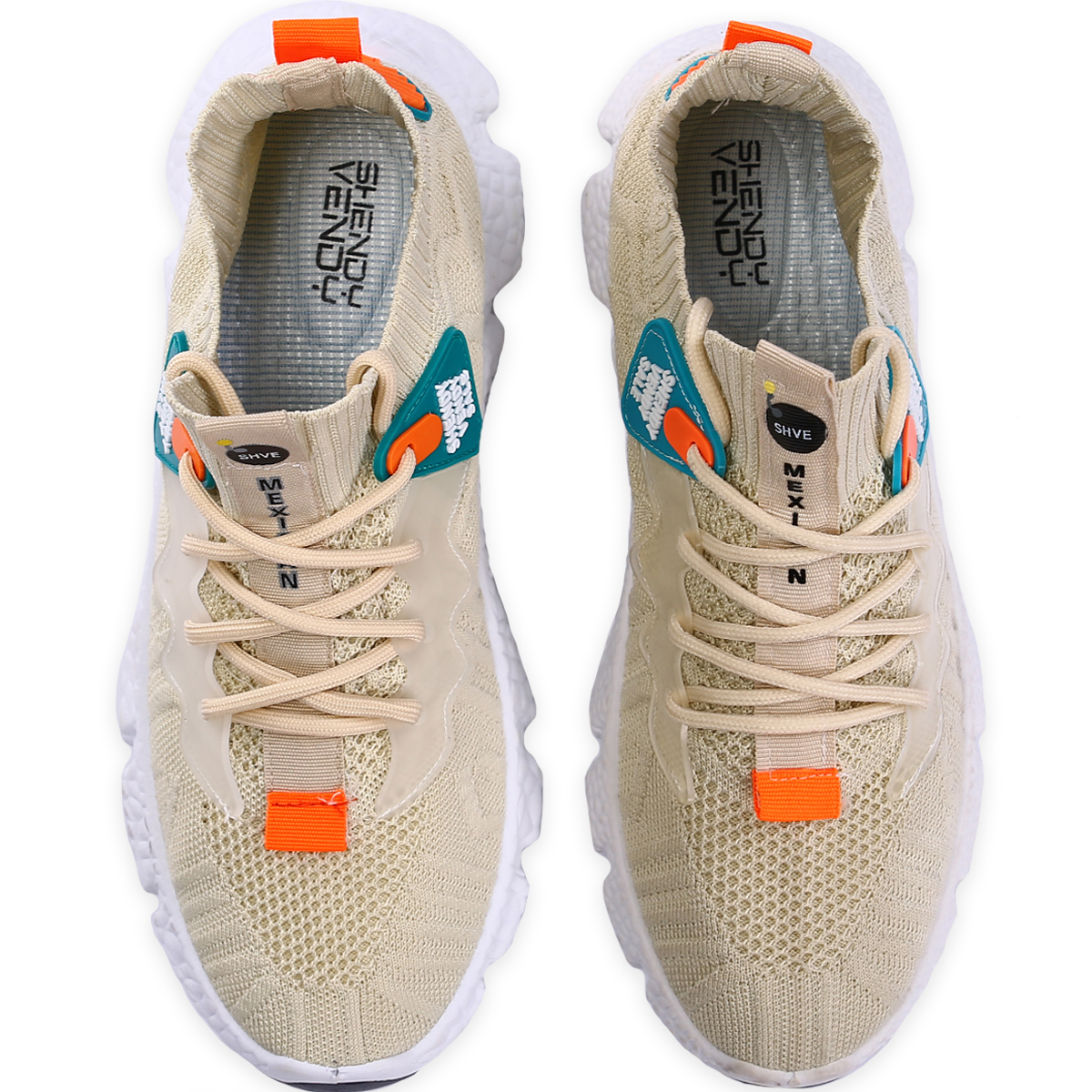 Tenis Shendy Vendy Casual Depotivo Virginia Beige