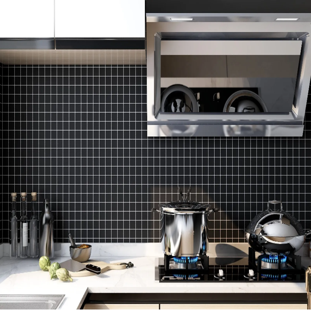 Papel Tapiz Vinilico Autoadhesivo Cuadro Negro