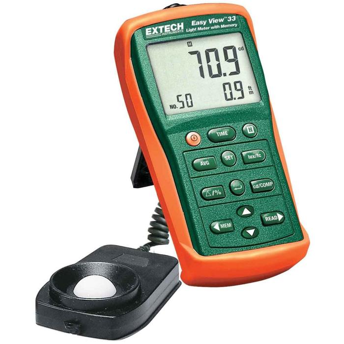 Luxometros Digitales Portátiles MXELG-001-12 Rangos de Medición 99990Fc 999900Lux Resolución 0,001Fc0,01Lux EasyLigth