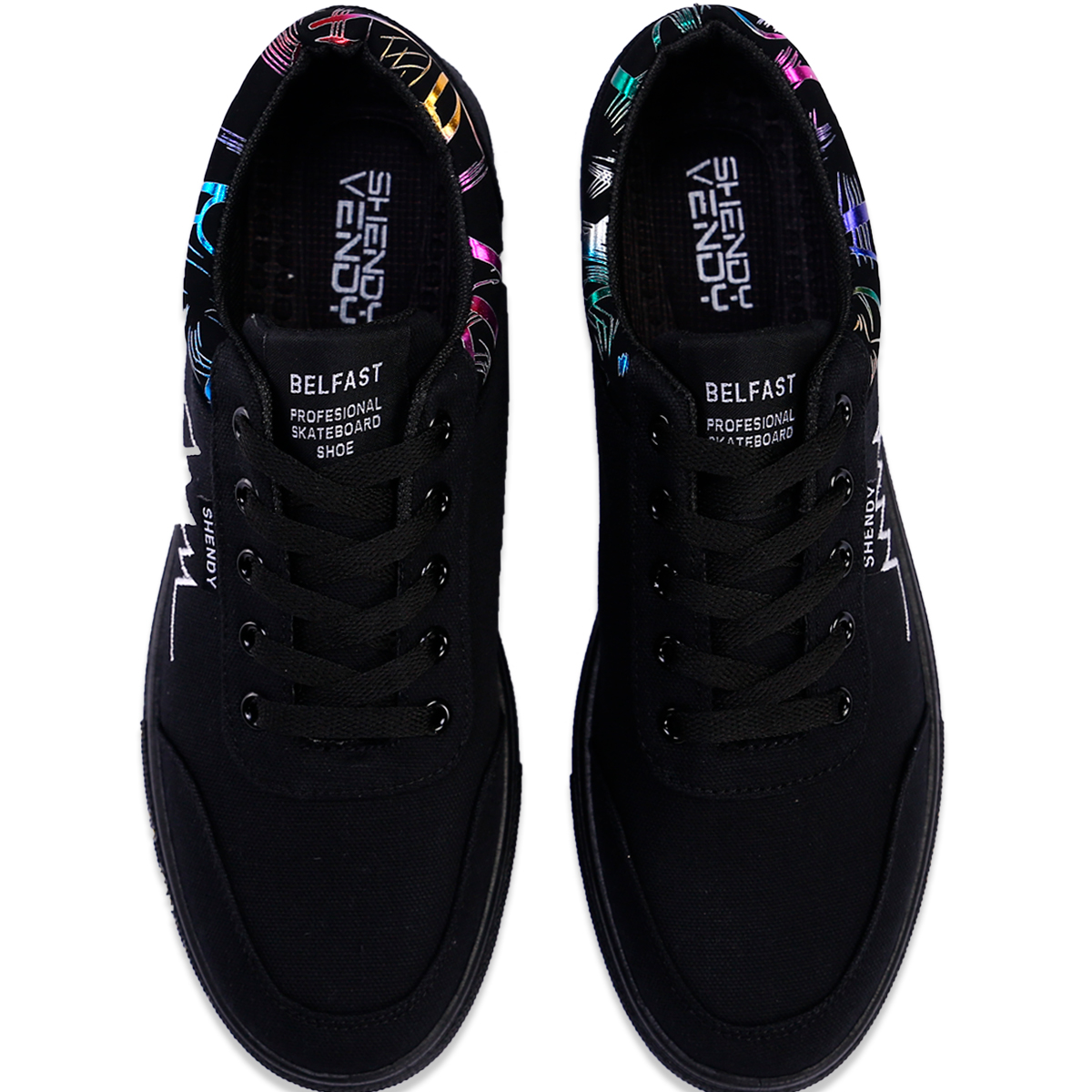 Tenis Shendy Vendy Casual Deportivo Monaco Negro/Colores