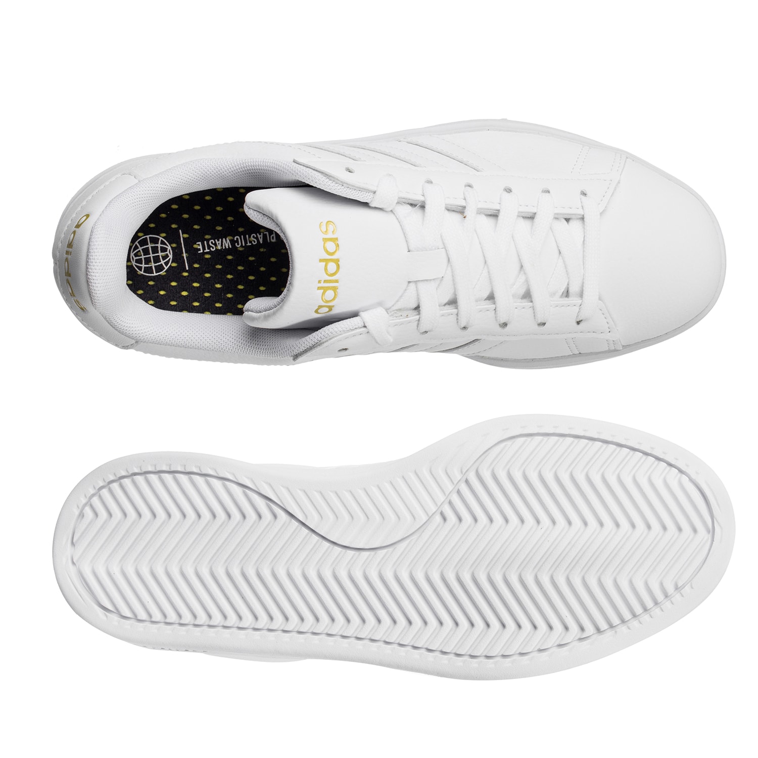 Tenis Adidas Grand Court 2.0 - GW9213 - Blanco - Mujer 