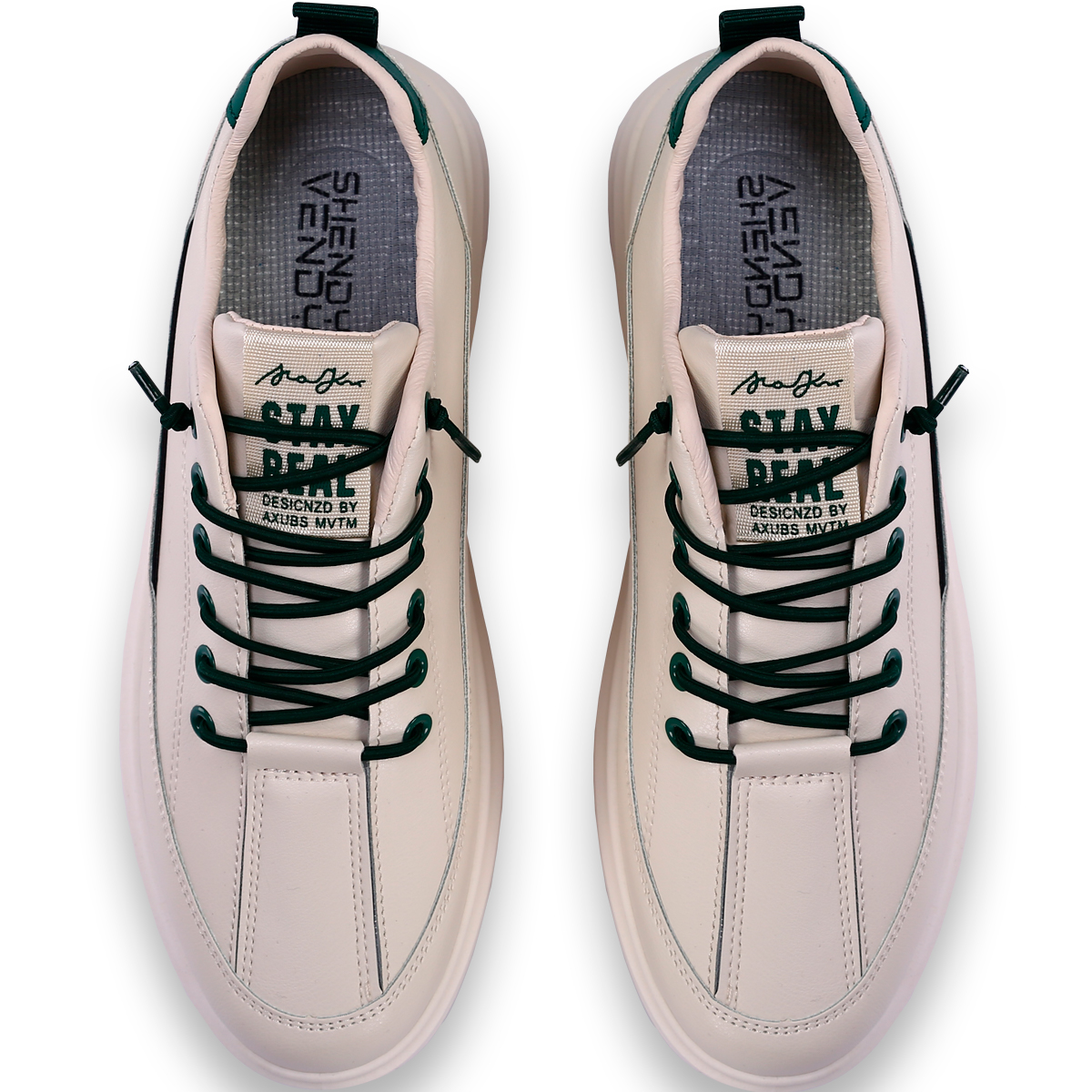 Tenis Shendy Vendy Casual Deportivo Leipzig Crema