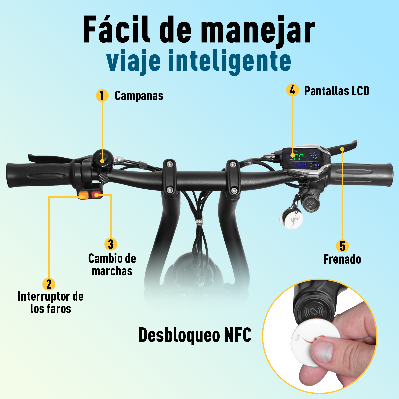 Scooter Eléctrico Honey Whale H10 Negro