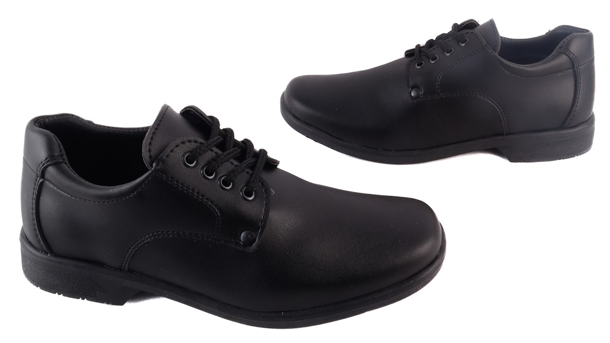 Zapato Escolar Niño casual moderno Negro agujetas 416-0-n