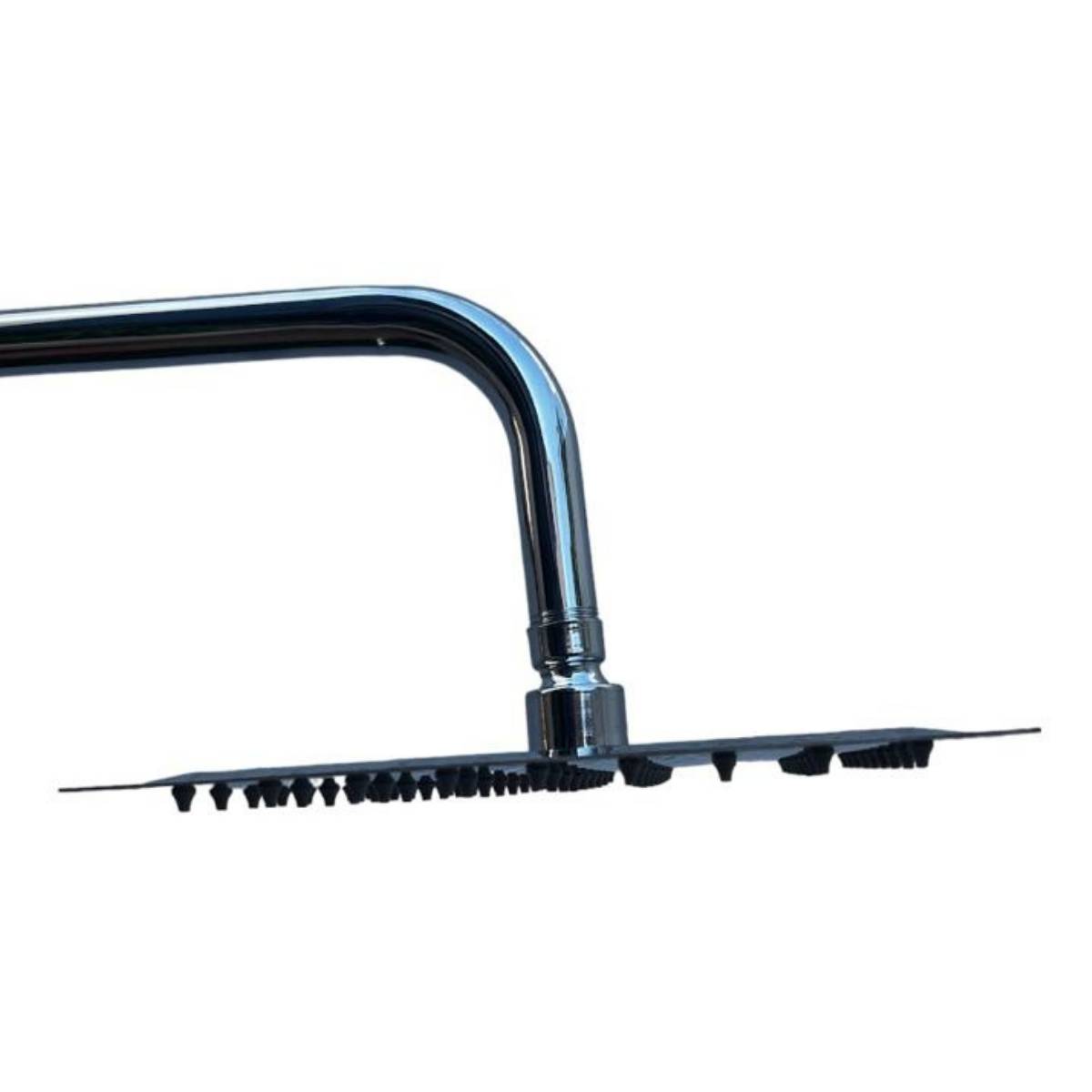 Brazo Para Regadera Cromado De 70 Cm Acero Inox Con Chapeton