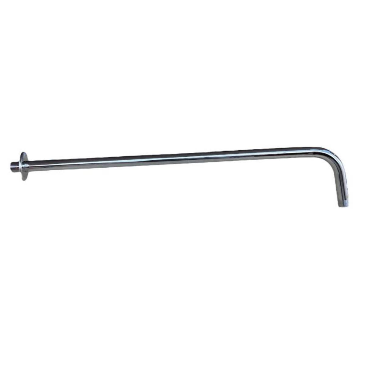 Brazo Para Regadera Cromado De 70 Cm Acero Inox Con Chapeton