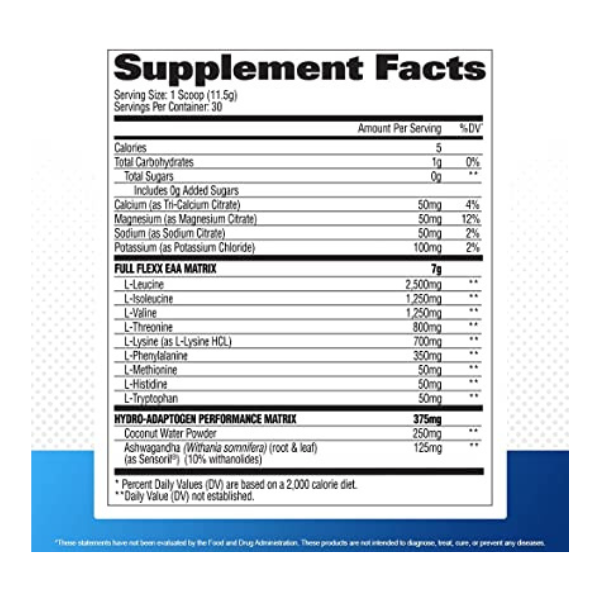 Ga flexx eaa (30 SERV) blue razz,hidratacion ,proteina,vitaminas,minerales