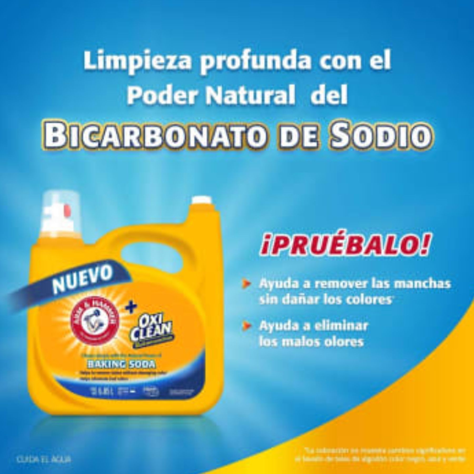Detergente Líquido Oxiclean 6.85L Arm y Hammer SMS- AMARILLO