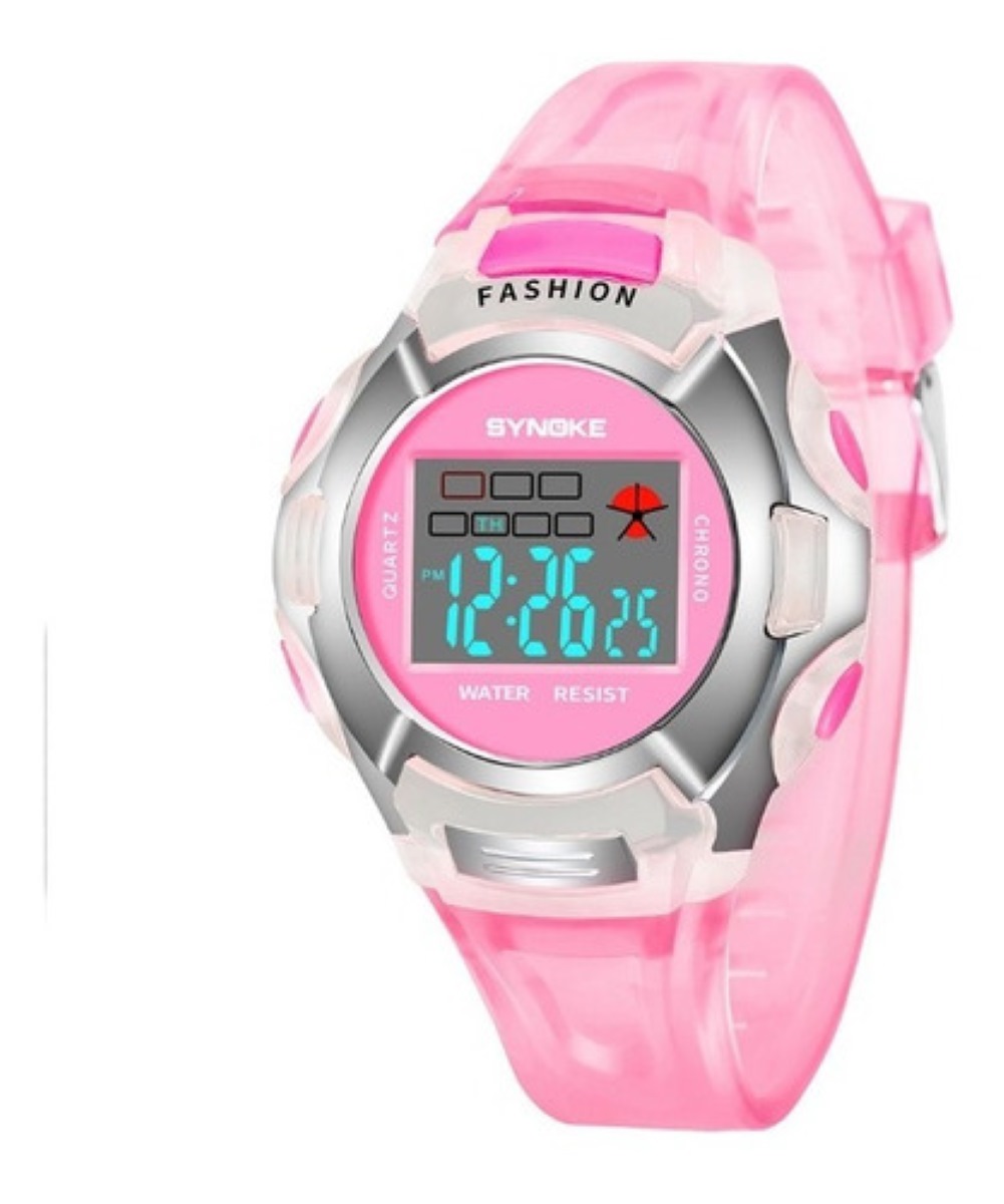 Reloj Infantil Niño Led Niña Cronometro Contra Agua Shock